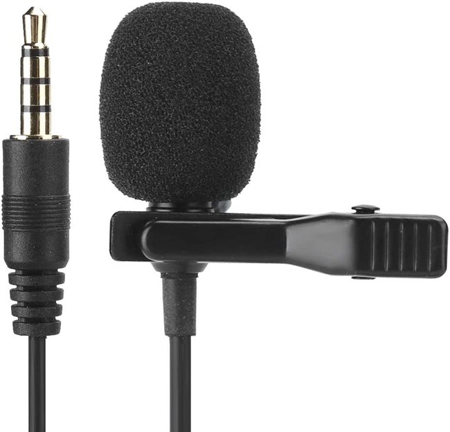 Петличный микрофон для записи аудио Andoer, петличка для смартфона, камеры, ПК 0200 фото