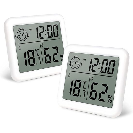 Цифровой термометр – гигрометр Uchef CX0813 с часами, календарем и индикатором комфорта 0218 фото