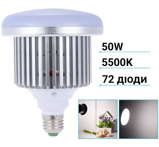 Світлодіодна лампа для софтбоксу Andoer SBK-01, для постійного світла 0070 фото
