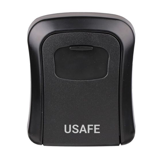 Антивандальний зовнішній міні сейф для ключів uSafe KS-03, з кодовим замком, настінний, Чорний 7530 фото