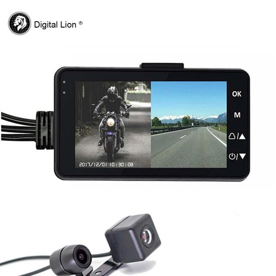 Видеорегистратор для мотоцикла с двумя камерами Digital Lion SE330, HD, 120 градусов 7980 фото
