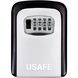 Антивандальный наружный мини сейф для ключей uSafe KS-04, с кодовым замком, настенный, Серый 7531 фото