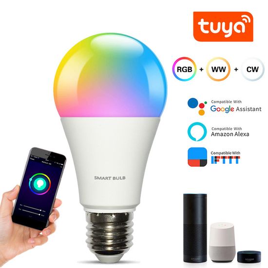 Умная светодиодная WiFi LED лампочка USmart Bulb-03w, RGB, с поддержкой Tuya, E27, 200-240V 7724 фото