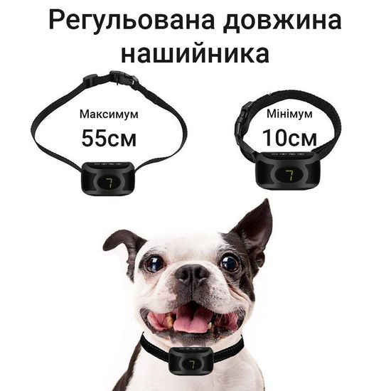 Електронний ошийник антигавкіт для собак iPets BK-C05, водонепроникний, з вібрацією і струмом 7579 фото