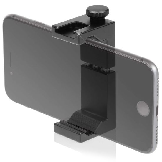 Розсувний алюмінієвий тримач для смартфона Ulanzi ST-02S, затискач на штатив з отвором 1/4" та "холодним башмаком", 65-95 мм