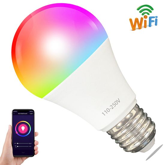 Умная светодиодная WiFi LED лампочка USmart Bulb-03w+, RGB, с поддержкой Tuya, E27, 110-250V 7725 фото