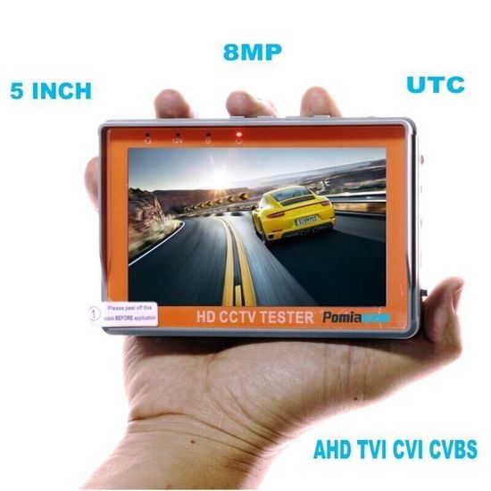 Відеотестер - портативний монітор Pomiacam IV5 для настройки відеокамер до 8 Мп 4в1: AHD + TVI + CVI + CVBS 7284 фото