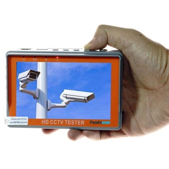 Видеотестер - портативный монитор Pomiacam IV5 для настройки видеокамер до 8 Мп 4в1: AHD+TVI+CVI+CVBS 7284 фото