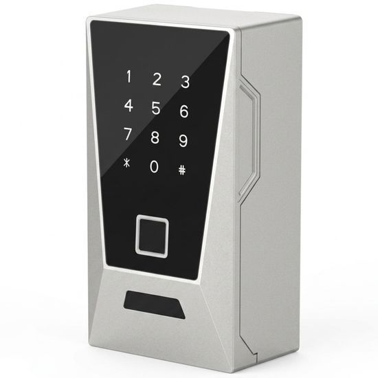 Умный Wi-Fi сейф для ключей uSafe KS-12w с биометрическим сканером, NFC, PIN-кодом и защитой IPX5, Серый 1391 фото