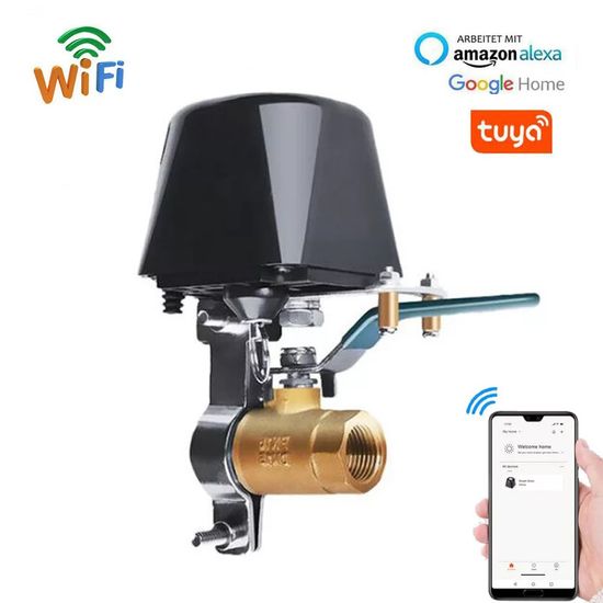 WiFi Комплект захисту від витоку газу USmart | електропривод SM-01w + датчик газу NGD-01w, Tuya, DN20, 3/4" 7442 фото
