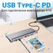 11в1: Многопортовый USB Type-C хаб / подставка для ноутбука Addap MH-01: HDMI + USB A + PD + USB C + SD + RJ45 + VGA + 3,5mm 7767 фото 7