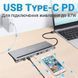 11в1: Багатопортовий USB Type-C хаб / підставка для ноутбука Addap MH-01: HDMI + USB A + PD + USB C + SD + RJ45 + VGA + 3,5mm 7767 фото 9