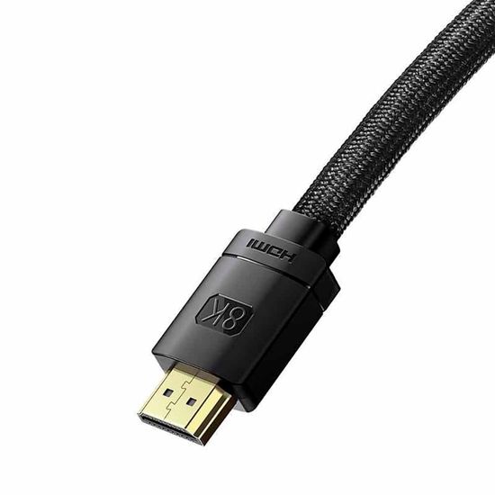HDMI-HDMI кабель синхронізації відео та аудіо потоку Baseus CAKGQ-J01, для монітора, телевізора, комп'ютера, 8K, 1м 0160 фото