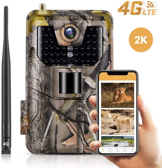 4G / APP Фотоловушка, камера для охоты Suntek HC-900plus, 2K, 30Мп, с приложением iOS / Android 7534 фото
