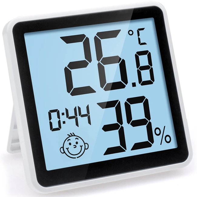 Электронный комнатный термометр - гигрометр UChef YZ-6048, термогигрометр с часами, календарем и индикатором комфорта 1239 фото
