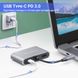 4в1: мультифункціональний адаптер USB Type-C для ноутбука Addap MH-02: HDMI + VGA + USB 3,0 + USB-C PD 7768 фото 5