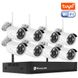 Беспроводной WiFi комплект видеонаблюдения на 8 камер USmart ICK-02w, охранная система для умного дома, поддержка Tuya, FullHD 7727 фото 1