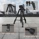 Розкладний алюмінієвий штатив Andoer TR-04, студійний трипод для камери / смартфона, Чорний 0249 фото 11