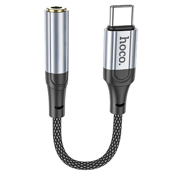 Аудіоадаптер, перехідник USB Type-C to miniJack 3.5mm Hoco LS36, для смартфона, ноутбука, планшета