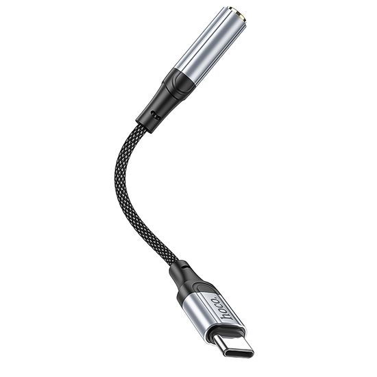 Аудіоадаптер, перехідник USB Type-C to miniJack 3.5mm Hoco LS36, для смартфона, ноутбука, планшета