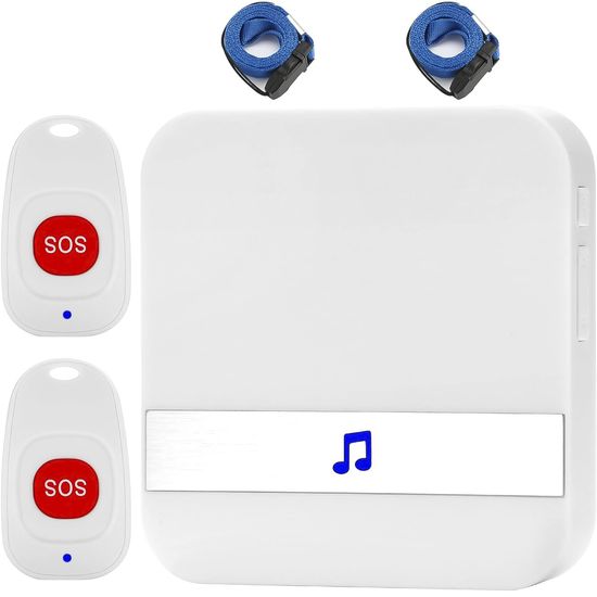 Беспроводная система вызова персонала / медсестры для пожилых людей Digital Lion PAB-02-2, с 2 кнопками SOS, до 150м 1035 фото