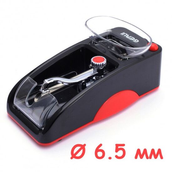 Електрична машинка для набивання сигарет Gerui GR-12 SLIM ,Ø 6,5 мм, червона 7209 фото