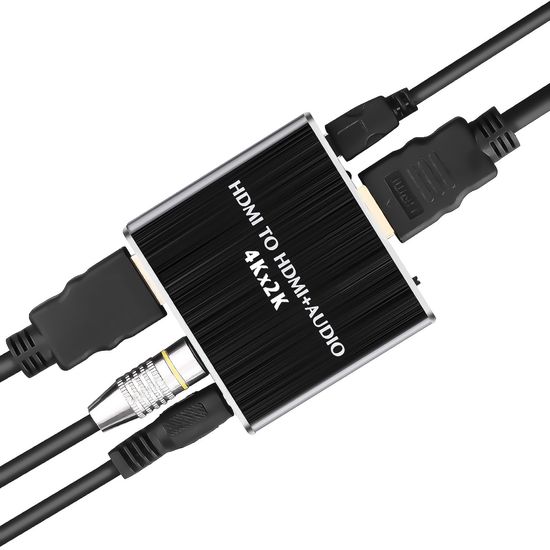 Цифровой HDMI аудио экстрактор Addap HAE-02, конвертер звука с HDMI на оптический SPDIF/Toslink и 3,5 мм miniJack, 4K 0295 фото