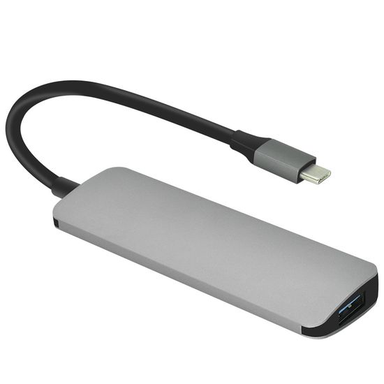 USB Type-C розгалужувач | хаб на 4 порти USB 3,0 + MicroUSB для ноутбука Addap MH-03 7769 фото