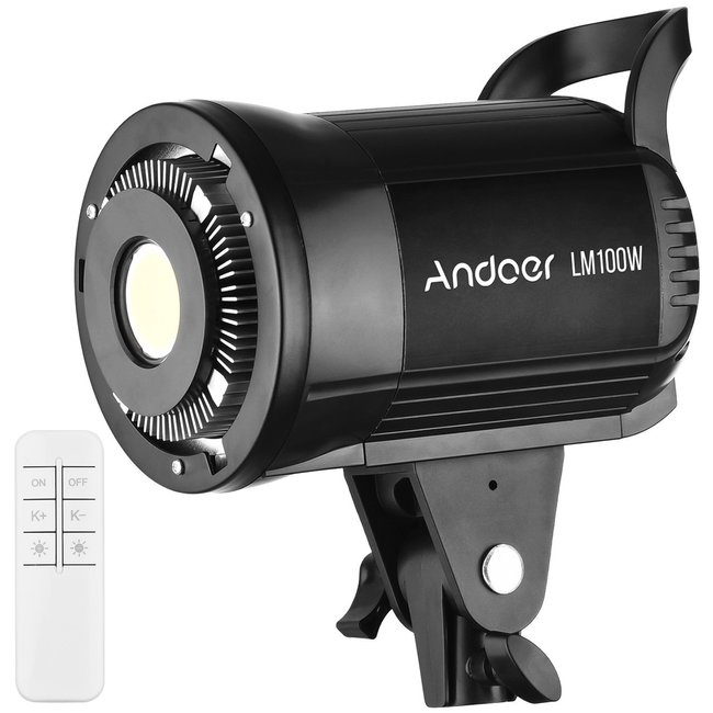 Постоянный студийный LED видеосвет Andoer LM100W | Мощная заполняющая лампа для студии 0250 фото