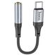 Аудиоадаптер, переходник USB Type-C to miniJack 3.5mm Hoco LS36, для смартфона, ноутбука, планшета