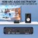 HDMI ARC аудіо екстрактор Addap HAE-04, конвертер звуку з HDMI на RCA / Toslink (SPDIF) / Coaxial / AUX 3.5 мм для ТВ, саундбарів та підсилювачів 1313 фото 10