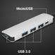 USB Type-C розгалужувач | хаб на 4 порти USB 3,0 + MicroUSB для ноутбука Addap MH-03 7769 фото 7