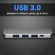 USB Type-C розгалужувач | хаб на 4 порти USB 3,0 + MicroUSB для ноутбука Addap MH-03 7769 фото 9