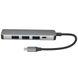 USB Type-C розгалужувач | хаб на 4 порти USB 3,0 + MicroUSB для ноутбука Addap MH-03 7769 фото 5