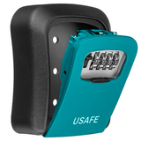 Антивандальний зовнішній міні сейф для ключів uSafe KS-03, з кодовим замком, настінний, Темно зелений 1110 фото