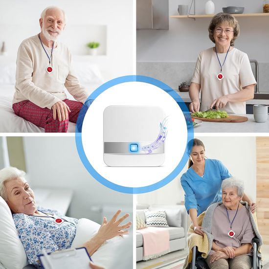 Бездротова система виклику персоналу / медсестри для літніх людей Digital Lion PAB-01, з 1 кнопкою SOS, до 150м 1036 фото