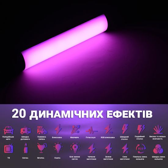 Портативна світлодіодна LED лампа Andoer W200RGB | заповнююче відео світло з різнокольоровим RGB підсвічуванням 0077 фото