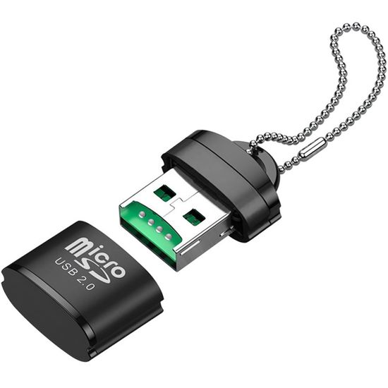 USB 2.0 кардридер для TF / MicroSD карт пам'яті Addap CR-01, перехідник, 480 Мбіт/с