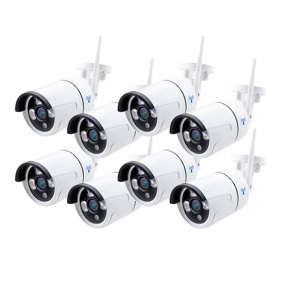 Бездротовий WiFi комплект відеоспостереження на 8 камер з монітором USmart ICK-04w, підтримка Tuya, 2 Мп, FullHD 7730 фото