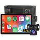 Автомобільний дисплей CarPlay з камерою заднього виду 15м Podofo A3782 8", бездротовий Apple CarPlay та Android Auto, монітор з відеореєстратором, Bluetooth, FM, AUX 1354 фото 1