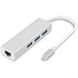 USB Type-C Хаб | адаптер на 3 порта USB 3,0 для ноутбука Addap MH-05, с интернет подключением Ethernet RJ-45 7770 фото 15