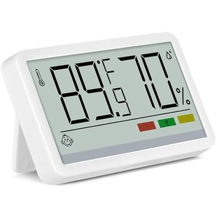 Цифровий кімнатний термометр-гігрометр UChef YZ-6049, термогігрометр з індикатором комфортної температури та вологості 1242 фото