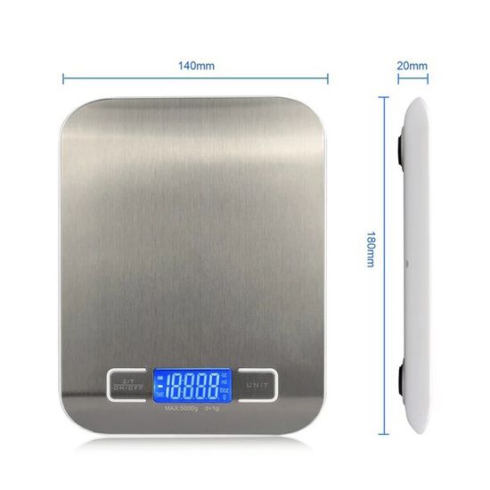 Весы кухонные с металлической платформой UChef SF-2012, до 5 кг 7400 фото