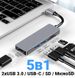 Мультипортовий USB-C хаб - розгалужувач для ноутбука Addap MH-11 | Адаптер 5в1: USB 3.0/USB-C/SD/MicroSD 0033 фото 4