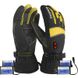 Зимові лижні рукавиці з двостороннім підігрівом uWarm GA800A, з регулюванням температури, до 6 годин, 4000mAh, жовті, XL 0162 фото 3
