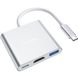 USB Type-C хаб 3в1: USB 3,0 + HDMI + Type-C, мультифункціональний розгалужувач для ноутбука Addap MH-06 7771 фото 2