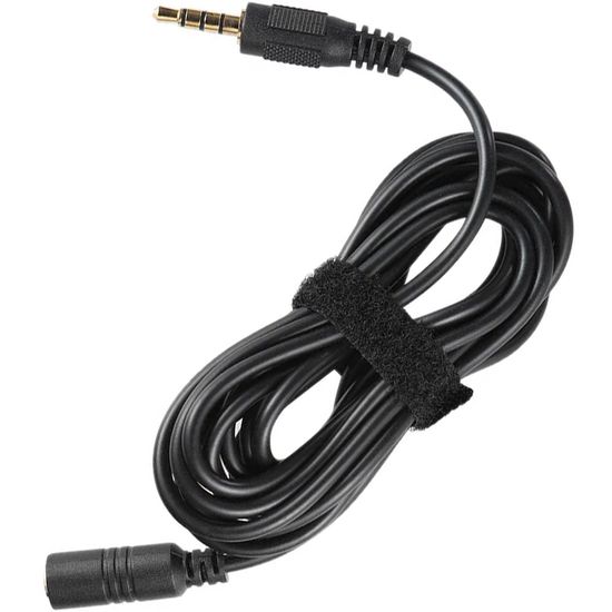 Аудіо-кабель подовжувач 3,5мм Male - 3,5 мм Female (4-pin) для мікрофона та навушників Andoer ECM-01 0079 фото