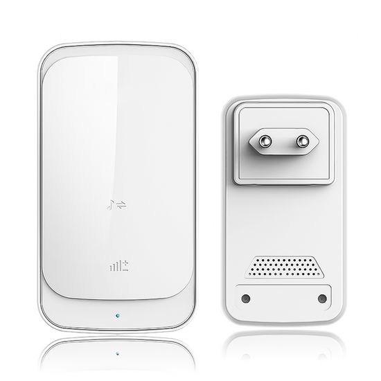 Бездротовий сенсорний дверний дзвінок Digital Lion WDB-03-2, з 2-ма приймачами, 58 мелодій, до 300 м, Білий 7680 фото
