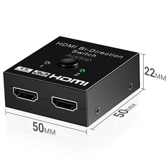 HDMI разветвитель двунаправленный Bi-Direction Switch на 2 порта Addap HVS-03 | переключатель + коммутатор 2 в 1 7584 фото
