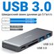 Мультифункціональний USB Type-C хаб Addap MH-07 | концентратор для ноутбука 5в1: USB 3,0 + SD + MicroSD + Type-C 7772 фото 8